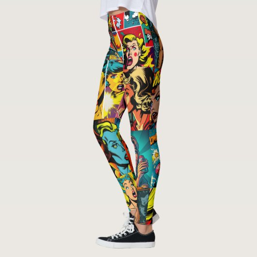 Pop Girl Art Leggings 3 - Cool (Gauche)