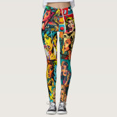 Pop Girl Art Leggings 3 - Cool (Devant)