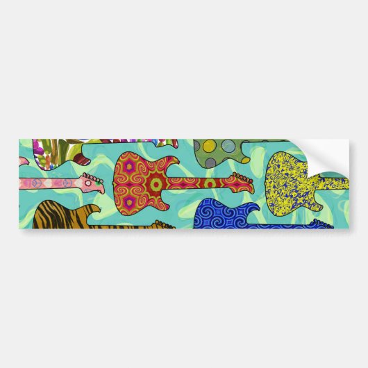 POP GUITARS BUMPERSTICKER (Voorkant)
