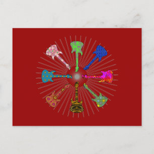 POP GUITARS CIRCLE BRIEFKAART