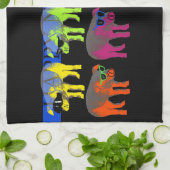 Pop H Keukenhanddoek in het nieuwe jaar 2019 (Gevouwen)