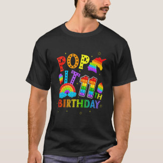 Pop Het 11e Verjaardag 11 Jaar Popping Party Voor  T-shirt