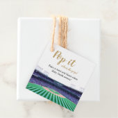 Pop het als ze Pop! Baseball-thema's Bedankjes Labels (In situ)