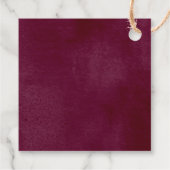 Pop het als ze poppen Bourgondische pompoen herfst Bedankjes Labels (Achterkant)