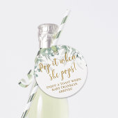 Pop het als ze poppen Greenery Baby shower Bedankjes Labels