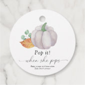 Pop het als ze poppen - Witte pompoen - Bedankjes Labels (Achterkant)