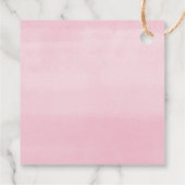 Pop het als ze roze ballon groen poppen bedankjes labels (Achterkant)