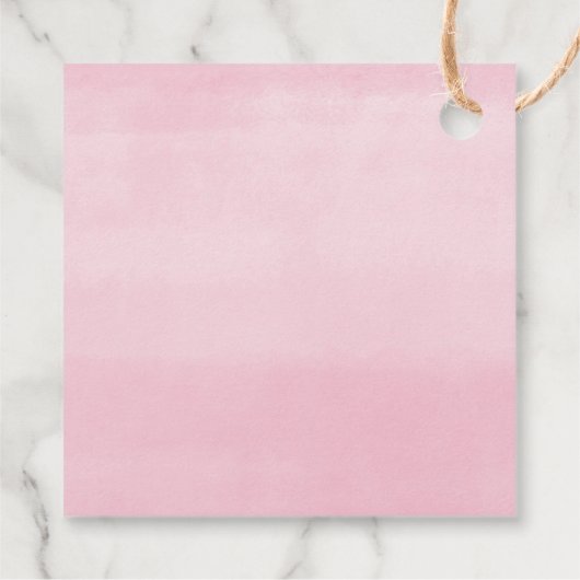 Pop het als ze roze ballon groen poppen bedankjes labels (Achterkant)