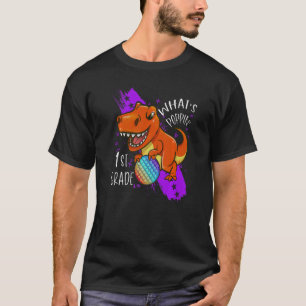 Pop Het Fidget Speelgoed Dinosaur Rex terug naar s T-shirt