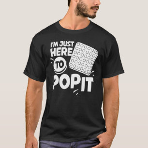 Pop Het Fidget Speelgoed Spel Grappige Stress Bubb T-shirt