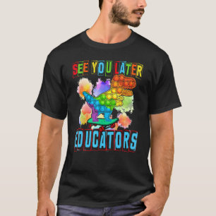 Pop Het laat je later opvoeders Kinder T-shirt