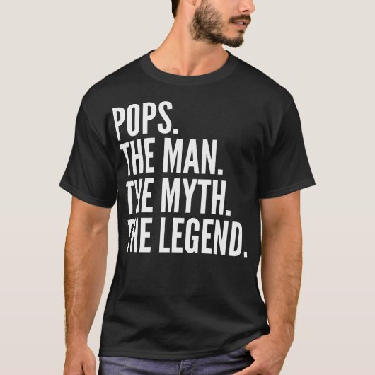 Pop het Man de mythe de legende T-shirt (Voorkant)
