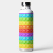Pop-het met jouw naam kleurrijk waterfles (Rechts)