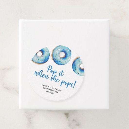 Pop het niet als ze pop bedankjes labels (In situ)