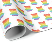 Pop het! | Regenboogverjaardag Cadeaupapier (Rol Hoek)