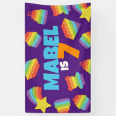 Pop het! | Uitnodiging Verjaardag Achtergrond Spandoek (Verticaal)