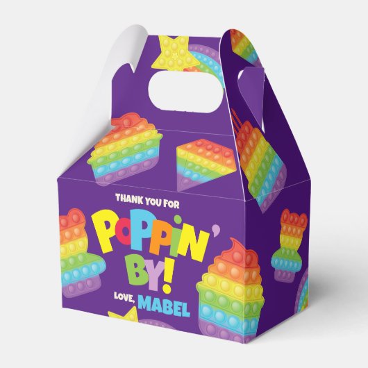 Pop het! | Verjaardagsgunstbox Bedankdoosjes (Voorkant Zijde)