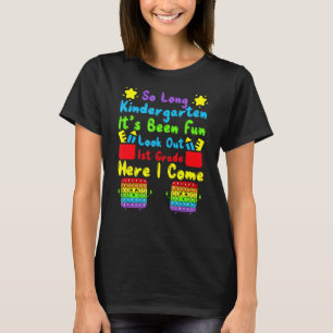 Pop het zo lang kleuterschool 1e klas laatste dag t-shirt