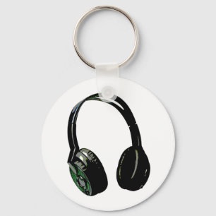 Pop hoofdtelefoon sleutelhanger