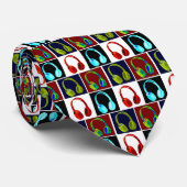 Pop hoofdtelefoon stropdas (Opgerold)