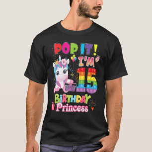 Pop Ik ben 15 jaar oud en 15e verjaardag Fidget Sp T-shirt