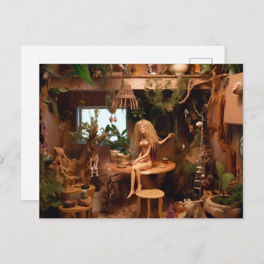 Pop in een boomhut grappige anatomie briefkaart (Voorkant / Achterkant)