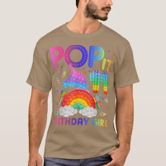 Pop It 11 Birthday Girl for 11yr Old Girl Fidgets T-shirt
