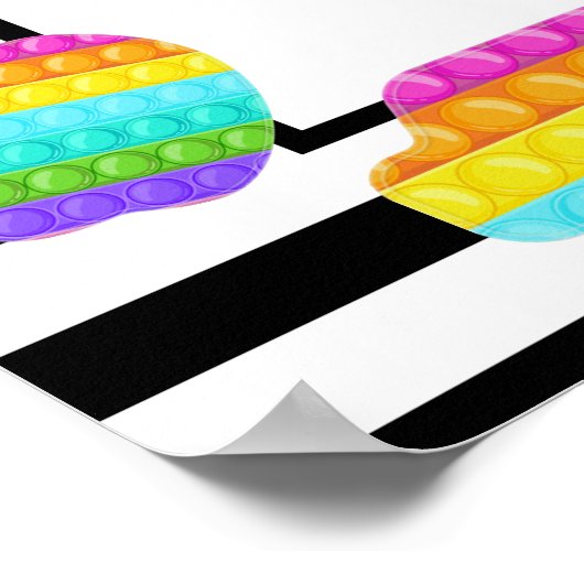 Pop It Anniversaire Affiche de bienvenue (Coin)