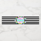 Pop It Anniversaire Étiquette d'eau (Étiquettes simples)