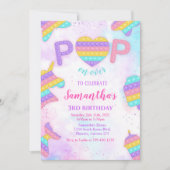 Pop It Anniversaire Invitation (Devant)