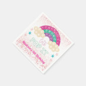 Pop it Birthday Rainbow Gepersonaliseerd Servet (Hoek)