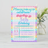 Pop IT Custom Bubble BIrthday Invitation Kaart (Staand voorkant)