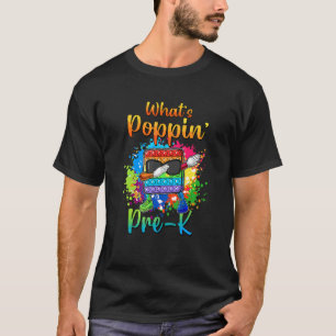 Pop it dabbing wat poppin 'pre k terug naar school t-shirt