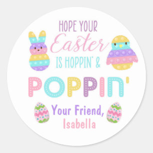 Pop It Easter Treat Étiquette de balise