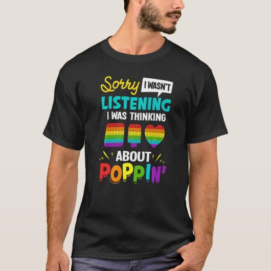 Pop It Fidget Speelgoed Game Funny Stress Bubble 1 T-shirt (Voorkant)