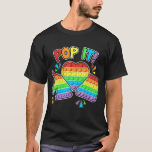 Pop IT Fidget Speelgoed kleurrijke Pop IT Speelgoe T-shirt