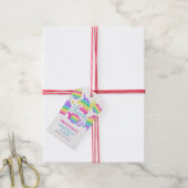 Pop It Girl Birthday Party Cadeaulabel (Met Touw)