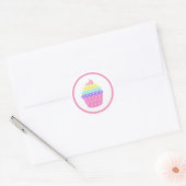 Pop it party cake ronde sticker (Envelop)