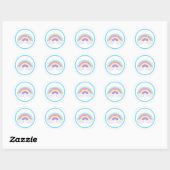 Pop it pastei klassieke ronde sticker (Vel)