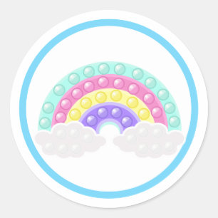 Pop it pastei klassieke ronde sticker