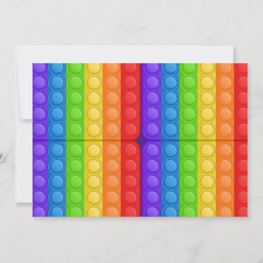 Pop IT Verjaardag Kaart (Achterkant)