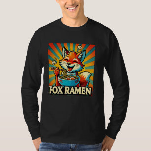 Pop Japanese Art Noodles Lover Wildlife Schattige T-shirt