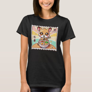 Pop Japans Art Postzegel Schattige Kangaroo Joey T-shirt