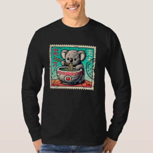 Pop Japanse kunst Postzegel Noodles Koala Joey T-shirt