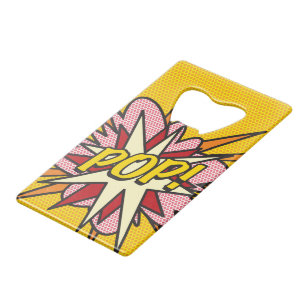 POP KA-POW Leuke Retro Strip Pop Art Kredietkaart Flessenopener