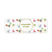 Pop Kanji Dinosaur Etiket (Voorkant)