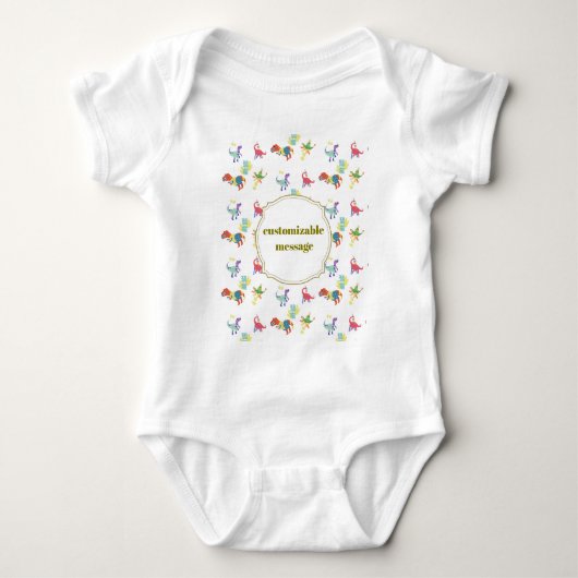 Pop Kanji Dinosaur Romper (Voorkant)