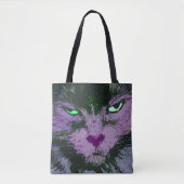 Pop Kat Roze Canvas tas (Voorkant)