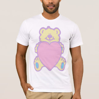 Pop Kei Cute Teddy Bear Love Heart T-shirt