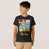 Pop kunst comic kind t-shirt (Voorkant volledig)